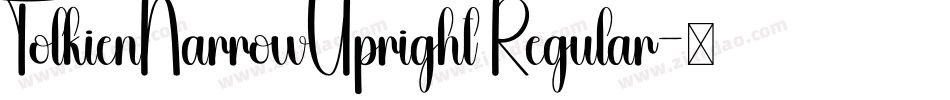 TolkienNarrowUpright Regular字体转换
